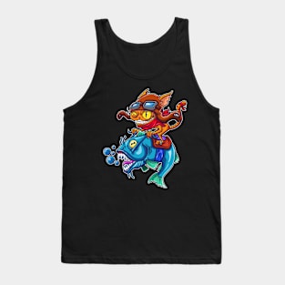 pilot  cat Tank Top